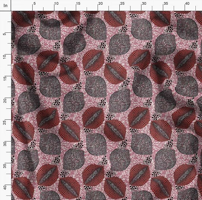Soimoi Tribal Print - Pink, Moss Georgette Fabric Material - 42 Inch Wide, 1 Yard, Unstitched Versatile Fabric for Dresses, Skirts, Blouses, Drapery Projects
