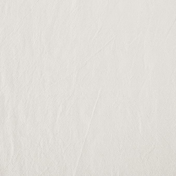 Archaeo - 56538 Washed 100% Cotton Twist Tab Curtain, 52" x 95" Panel, Cream