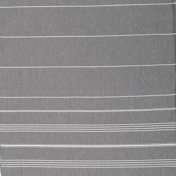 Bersuse Towels Anatolia XL Beach Blanket Throw Blanket Turkish Towel 100% Cotton Extra-Large Quick-Dry Lightweight Premium Peshtemal Towel - 61x82 Inches, Anthracite