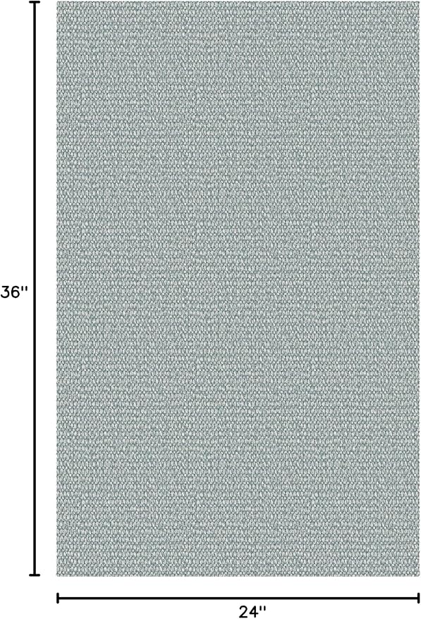 EARTHALL Small Area Rug 2x3 Ft Washable Rugs for Entryway Non Slip Braided Throw Rugs Door Mat Indoor Outdoor Entrance Cotton Woven Carpet for Kitchen Foyer Front Door, Turquoise/Gray