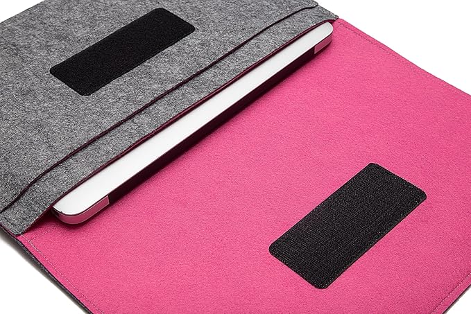 Handmade Felt Laptop Sleeve Compatible with MacBook Neo, MacBook Air & Pro 13–16"