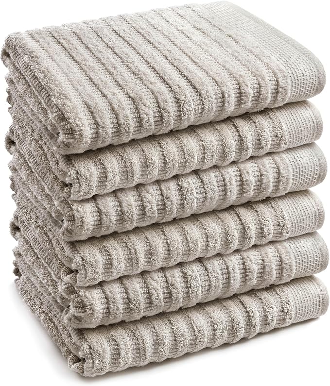 Softerry Pure Organic Cotton Hand Towel Set - 100% Soft Cotton - Extra Absorbent and Durable - 500 GSM Quick Dry - Luxury Hotel & Spa Quality - Fade Resistant
