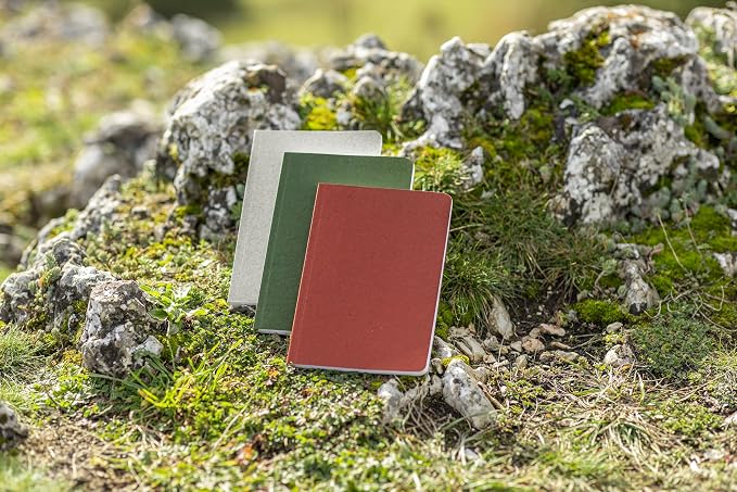Sigel RU202 Re-Up Notebook - Squared - Approx. A5 - Red - Soft Cover - 100 Seiten - NCP vegan-zertifiziert