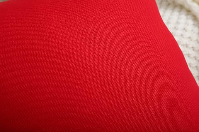 TangDepot 100% Cotton Solid Throw Pillow Cover 14x14 Red | 100% cotton, same-color zip, machine wash & air dry. For living room, bedroom, office, car. 42 colors, 166 sizes. Cover only.
