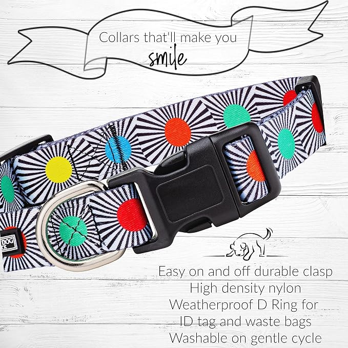 Lucky Love Dog - Adjustable Dog Collar with Easy Click Buckle for Small Dogs, Durable, & Comfortable for Male & Female Dogs, Pet Collar for Puppies & Adult Dogs - SOCO, Small