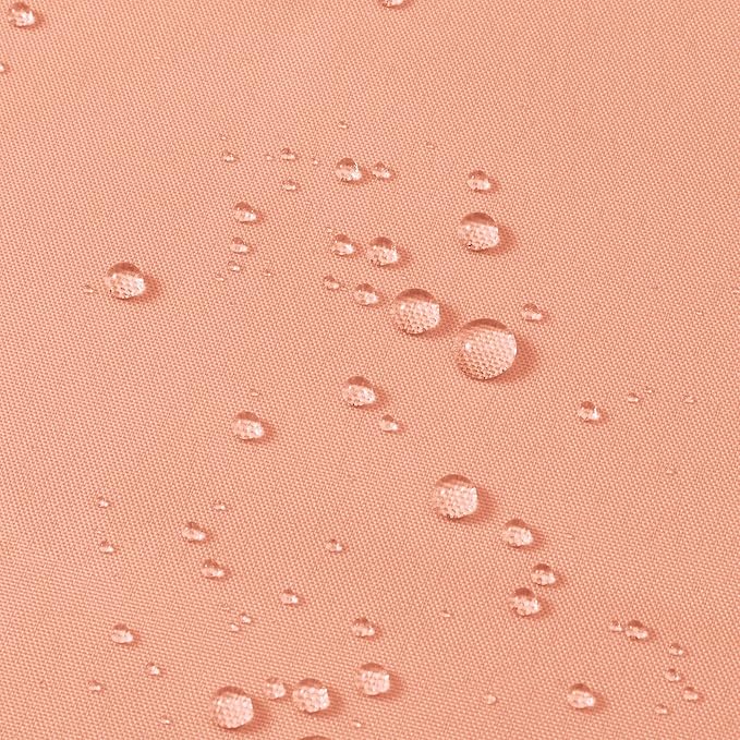 N&Y HOME Fabric Shower Curtain or Liner with Magnets - Hotel Quality, Machine Washable, Water Repellent - Coral, 72x72