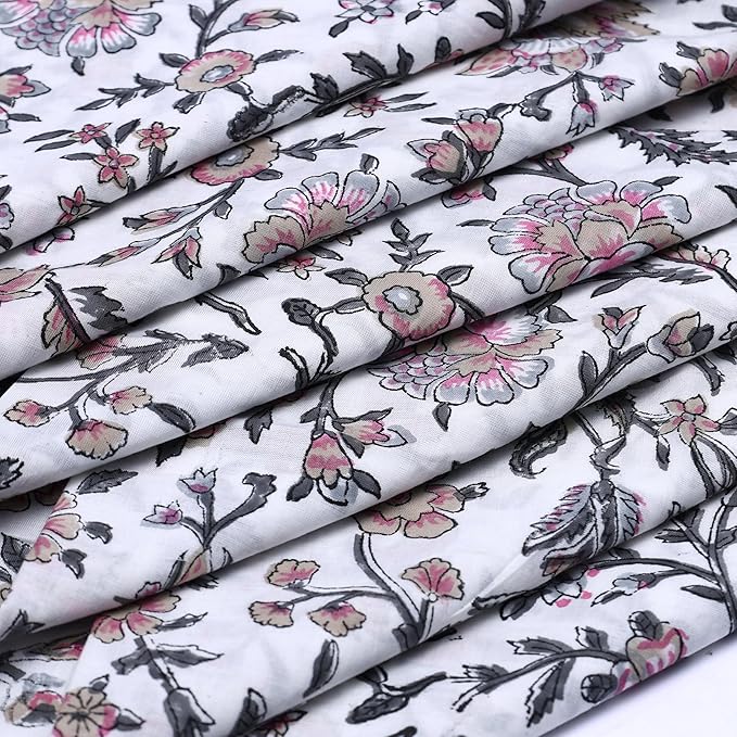 The Home Talk 100% Cotton Fall Cloth Designer Dinner Napkins, Handblock Print, Washable Durable Linen for Everyday Use Wedding Parties Outdoors Thanksgiving I 18 X 18 Inches I Set of 6 | Bagh