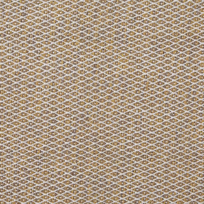 DII Woven Recycled Yarn Rag Rug Collection Miniature Diamonds, 2x3', Stone