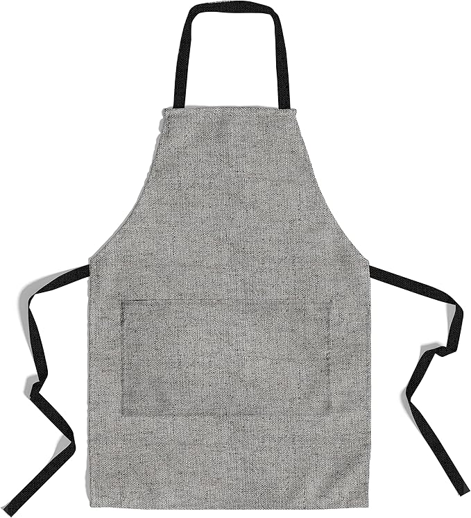 Chefs Aprons | Cooking Baking Grilling for Home Restaurant | Premium Kitchen Aprons with Double Pocket for Men Women