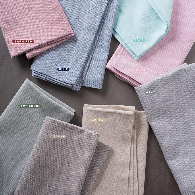 DII 100% Cotton Solid Chambray Kitchen Set, Chef Apron, Rose, 1 Piece