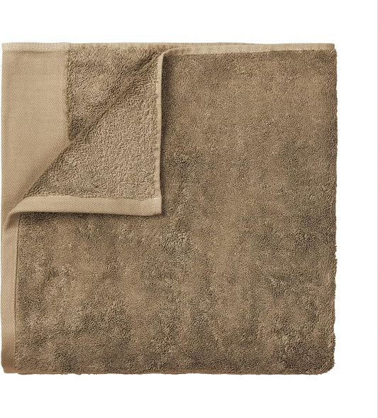 Blomus Riva Organic Terry Cloth Sauna Towel Bath Sheet - Tan - 100x200cm / 39x79in