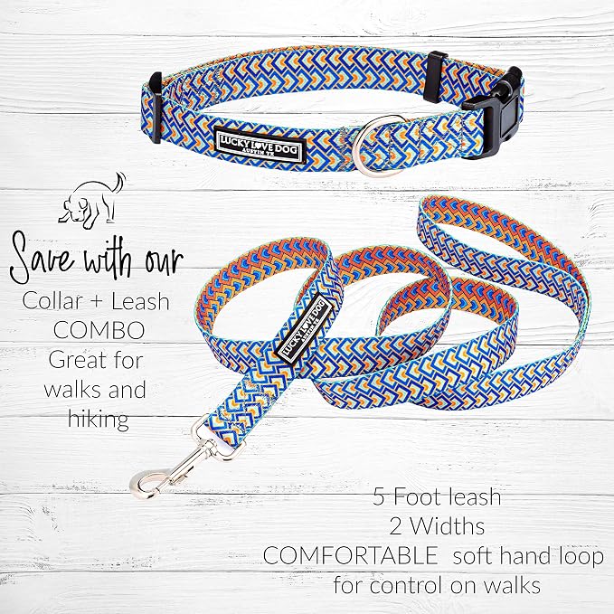 Lucky Love Dog Collars, Comfortable, Soft, Cute Dog Collar for Medium Dogs, Murphy, Medium