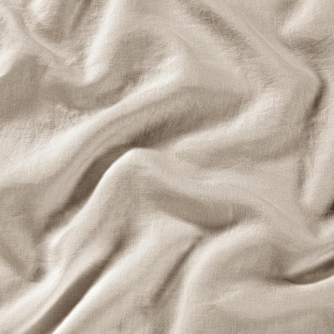 Sijo Stone Washed Organic French Linen Bed Sheet Set, GOTS Certified Organic, Best Cooling Linen Sheet Award by Sleep Foundation, 1 Flat Only (Classic, King/Cal King)