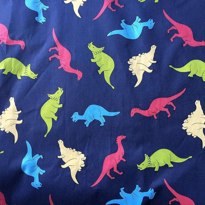 TAOSON Drak Blue Dinosaur 100% Cotton 300 Thread Count Full Length Body Pillow Cover Pillowcase Pillow Protector Cushion Cover with Zipper Only Cover No Insert for Your 20x54 or 21x54 Body