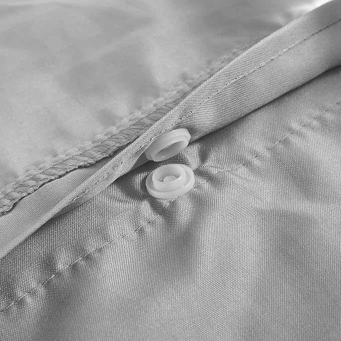 Barossa Design Fabric Snap-in Liner 70" W x 54" H - Hotel Style Removable Replacement Inner Liner, Machine Washable & Water Repellent - Gray, 70x54