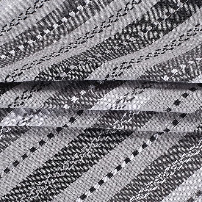 Cotton Cloth Napkin Salsa Stripe Set of 12, Pure 100%18x18 Inch Dinner Napkins, Wedding Napkin, Machine Washable, Cocktail Napkins, Grey Multicolor Life By Cotton
