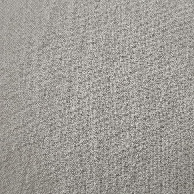 Archaeo Washed Cotton Twist Tab Curtain, 52" x 84", Silver Gray