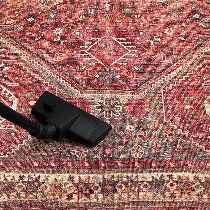 Keen Home Design 48"x72" Rug - Machine Washable Area Rug with Non-Slip Backing, Ideal for Living Room, Dining Room, Bedroom - Vintage, Easy Clean, Durable, Low Pile Rug - (4' x 6')