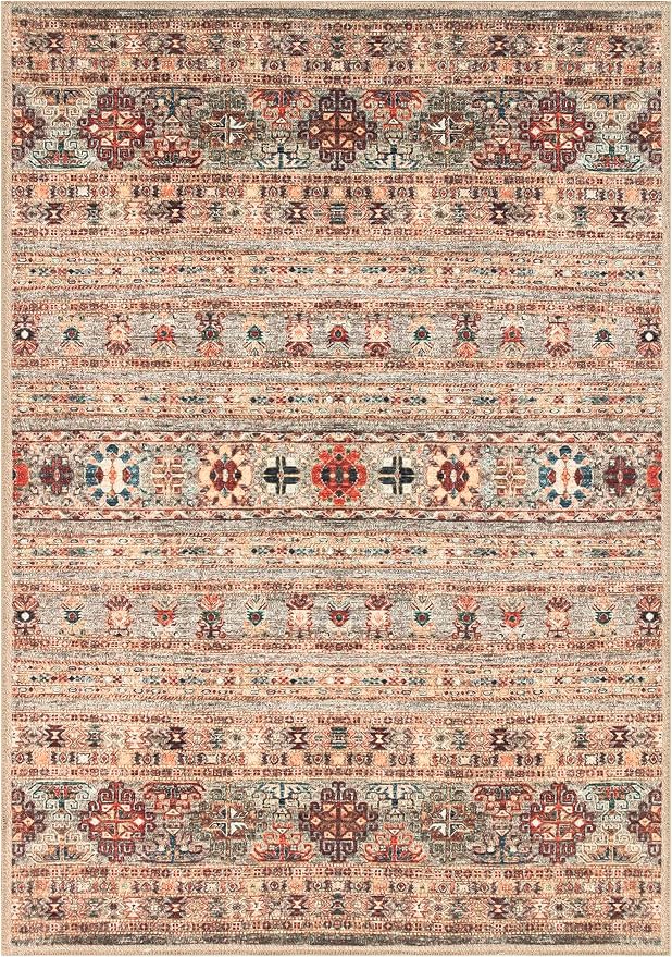 Keen Home Design 3x5 Rug - Machine Washable Entry Rug with Non-Slip Backing, Ideal for Enteryway, Kitchen, Bathroom, Laundry Room - Vintage, Easy Clean, Durable, Low Pile Rug - (3' x 5')