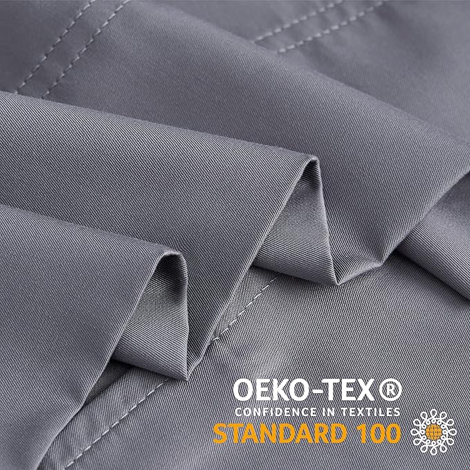 BEDELITE Body Pillow Cover, Rayon Made from Bamboo, Cooling Body Pillow Pillowcase for Hot Sleepers and Night Sweats, Breathable & Silky Soft Full Long Pillow Case Cover (Grey, 20x54 Inches)