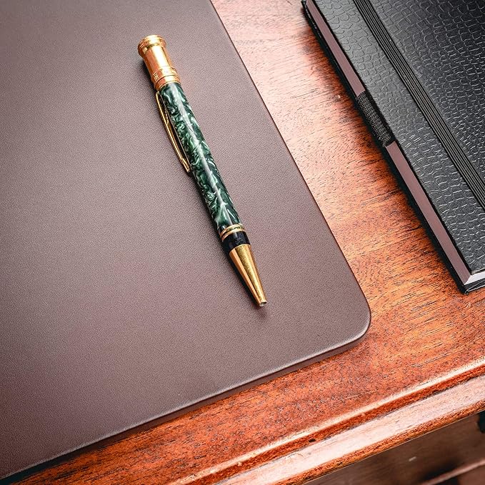 Dacasso Leather Desk Pad Without Side Rails
