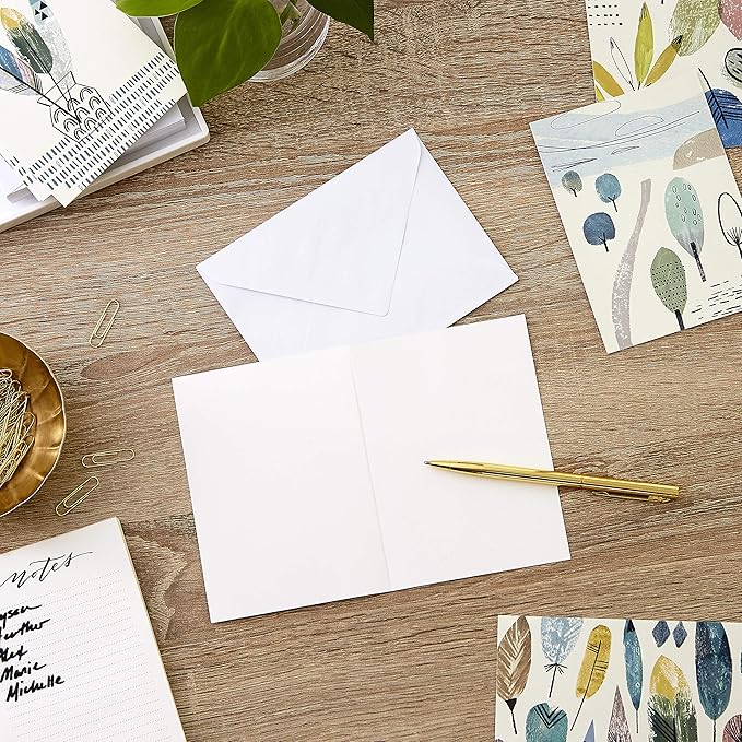 Hallmark Blank Cards Assortment, Nature Prints (48 Cards with Envelopes)