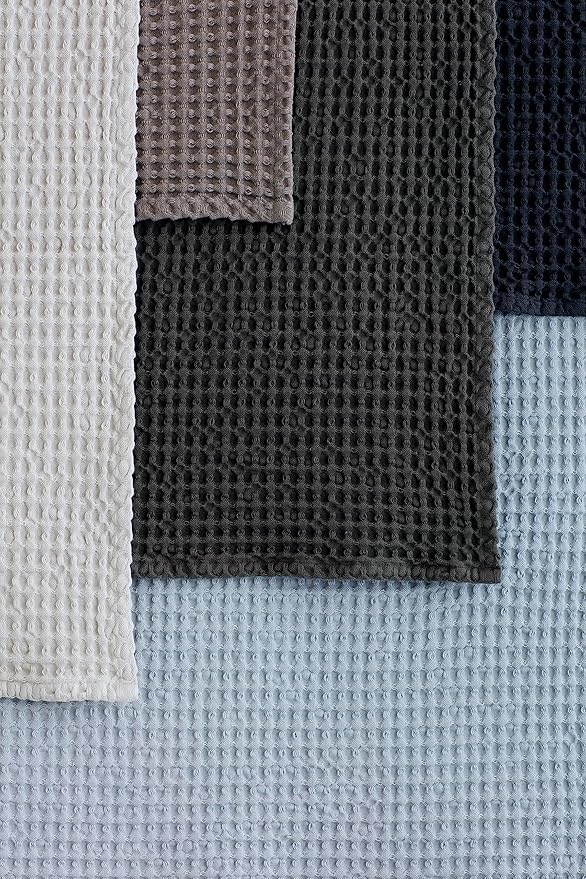 bomus Caro Waffle Bath Towel Microchip (Grey) 20X39 / 50x100cm